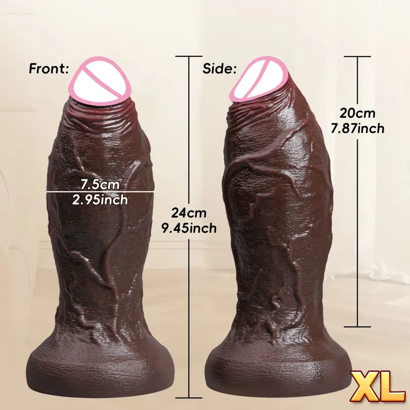 XXL Spuer Μεγαλύτερο Ρεαλιστικό Dildos Χοντρό πέος Παχύ πέους Dildo Παχύ Παιχνίδι Αυνανισμού 18+