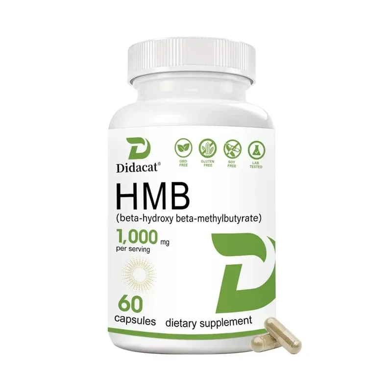 Συμπλήρωμα Super Strength HMB 1000mg ανά μερίδα με βιταμίνη D3 για βοήθεια στη μυϊκή ανάπτυξη της άπαχης μυϊκής μάζας και της προπόνησης ανάκτηση — image 9