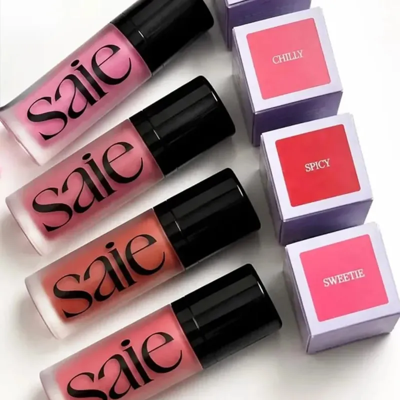 Μακιγιάζ Saie Liquid Powder Blusher Easy to Color Liquid High Gloss Face Contour Antique Copper Paste Φορητά καλλυντικά