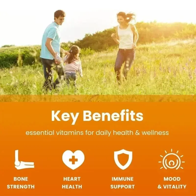 Vitamin K2 (MK7) with D3 Supplement Non-GMO Formula Vitamin D and K Complex Natural Support for Heart Immune Bone Health — image 3