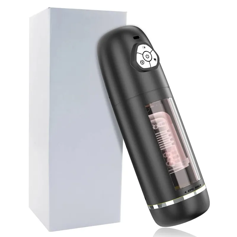 Fully automatic clamping and suction airplane cup suitable for male masturbation penis extension time trainer adult product
