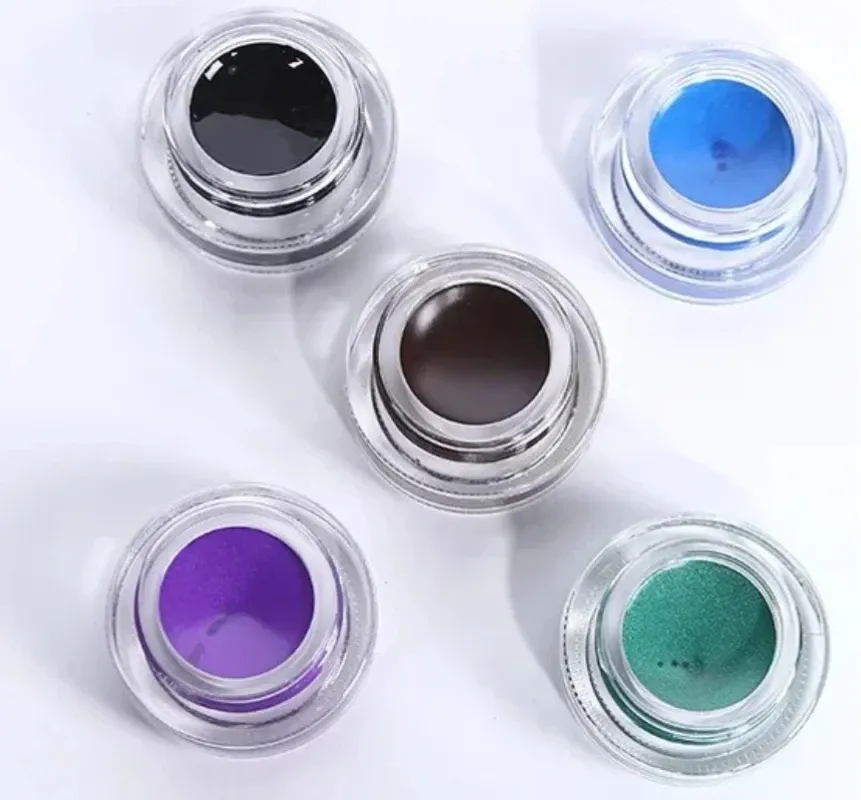 Music Flower 24H Waterproof Sweatproof Colorful Eyeliner Gel Long Lasting Smudge Proof Multi-color Eye Makeup Cosmetics