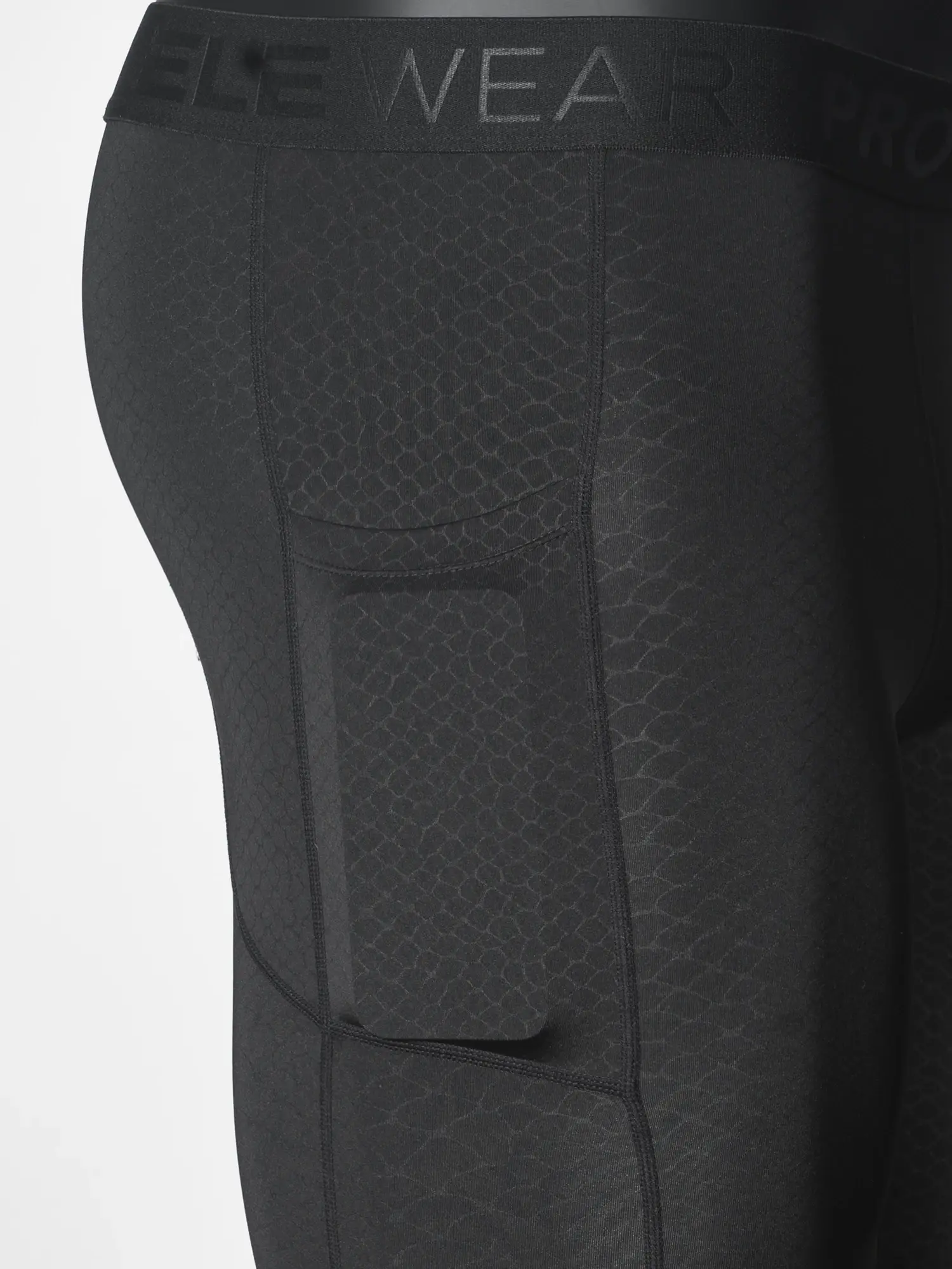 Men's Underwear Sports Running Fitness Side Pockets,Front Inner Pocket,Snake Pattern Embossed,Moisture Wicking Quick Drying