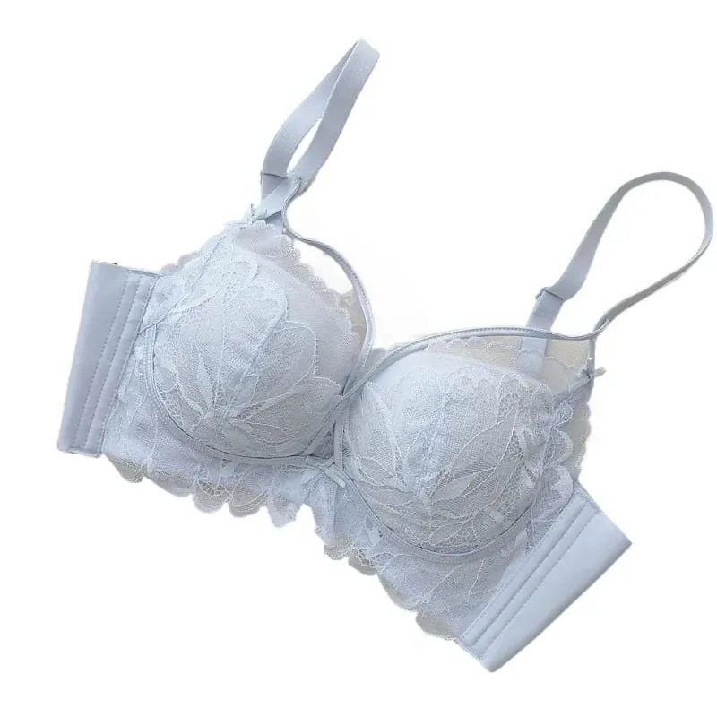 French Garden MOYISU Lace Σετ σουτιέν 32-38 AB Wireless Thin Cup Push Up Anti Sag セクシー Υποστήριξη Εσώρουχα Κατάλληλο μικρό μπούστο