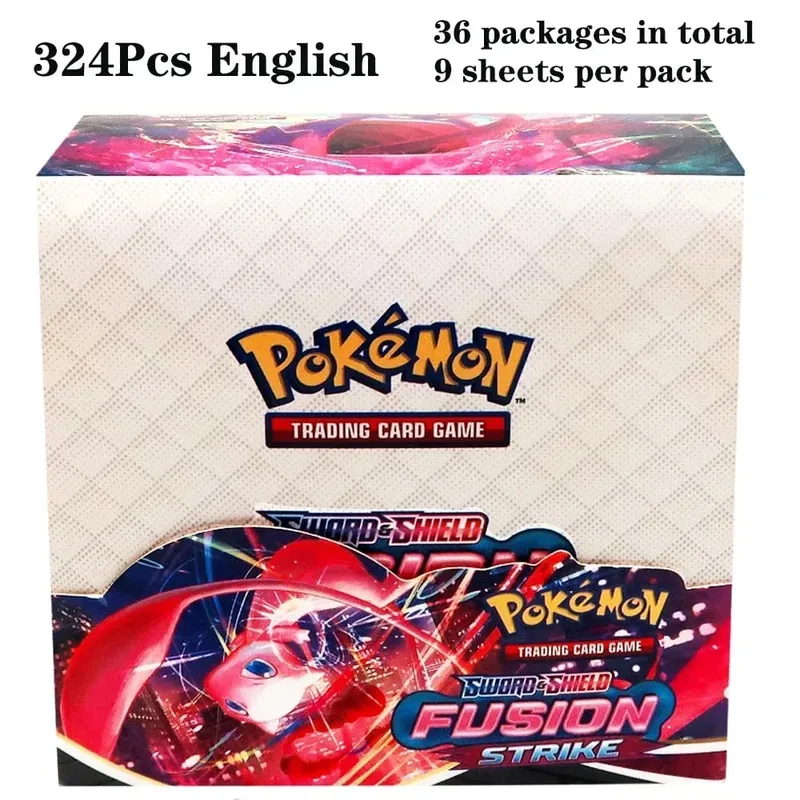 324Pcs Pokemon TCG: Sword & Shield Tempest Bonds Booster Box Trading Card Game Pokemon Kids Toys Επιτραπέζιο παιχνίδι