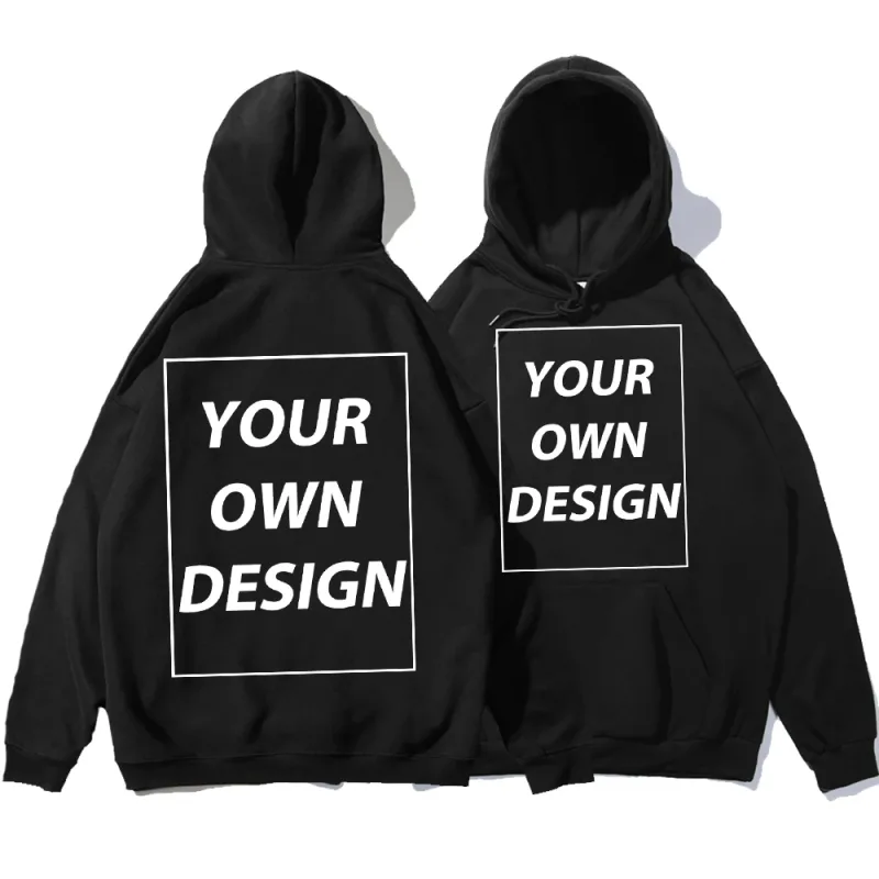 ที่กำหนดเอง DIY พิมพ์ผู้ชายผู้หญิงฤดูใบไม้ร่วงฤดูหนาว Hoodies Casual CLASSIC Pullovers ง่าย Comfy Streetwear นุ่มกีฬาเสื้อผ้า