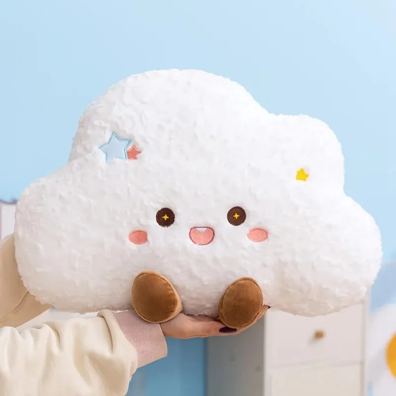 Cute Cartoon Rainbow Cloud Pillow Kawaii Stuffed Pillow Soft Filling Home Office Car Sleeping Pillow Backrest Good Gifts — image 6