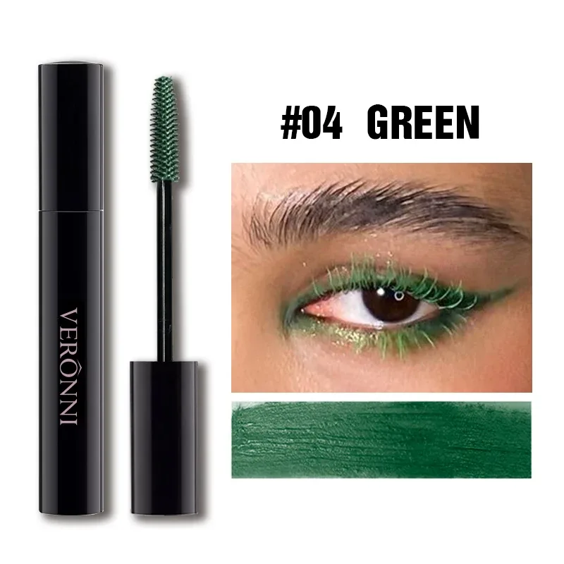 Mascara 7 Shades Colorful Waterproof Long Lasting Curling Lengthening Thick Eyelash Makeup Party Cosplay Festival Eye Makeup Cos — image 10