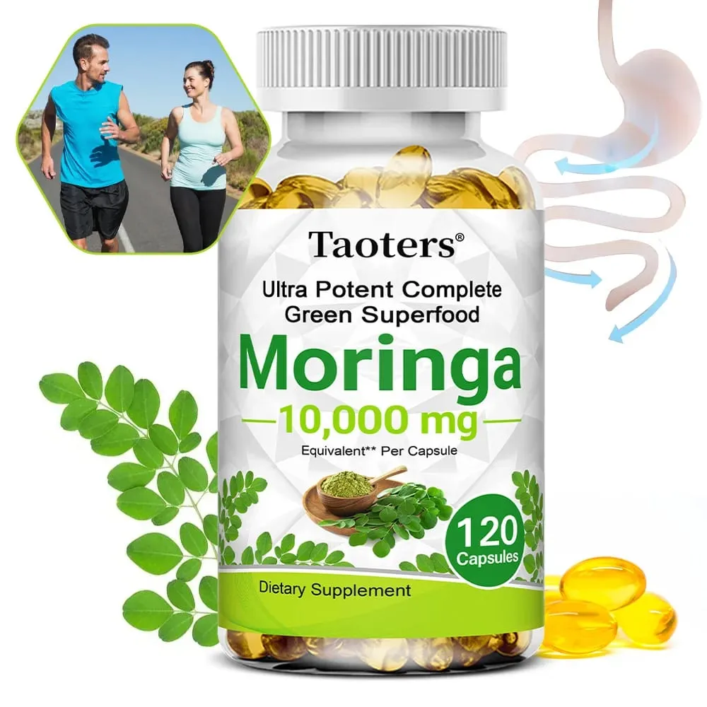Moringa Capsules 1000mg - για το ανοσοποιητικό σύστημα Ενέργεια και μεταβολισμό Αντιοξειδωτικό που προάγει την υγεία του πεπτικού και του εγκεφάλου