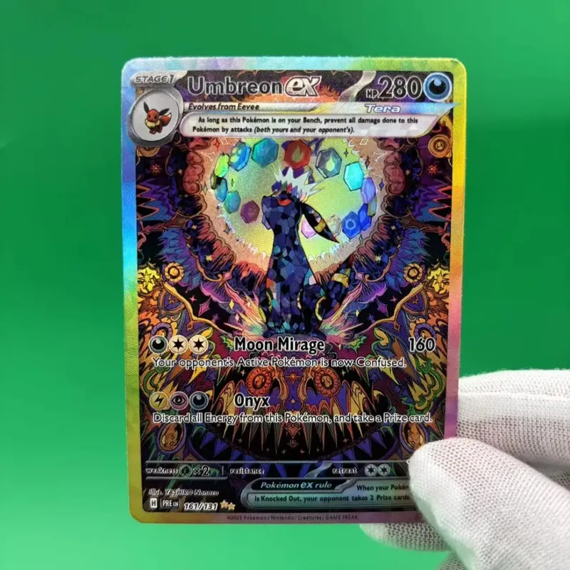 P Collection Cards Mew ex Umbreone Blastoise DIY Self Made Single Card Classic Game Cards Anime Gift Toy — image 3