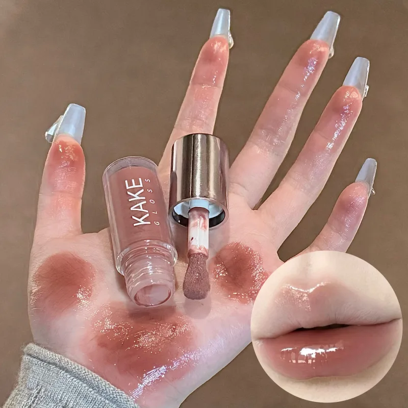 Καθρέφτης Liquid Lipstick Ενυδατικό Jelly Brown Water Light Lip Glaze Sexy Lip Gloss μακράς διαρκείας Nude Lip Tint Καλλυντικά Μακιγιάζ