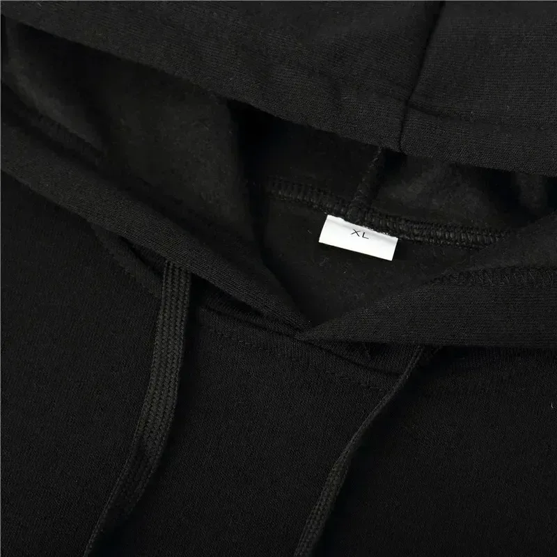 Casual herenhoodie 3D eenvoudige letter bedrukt polyester lange mouwen tops outdoor straat koele lente en herfst hoodies sweatshirt