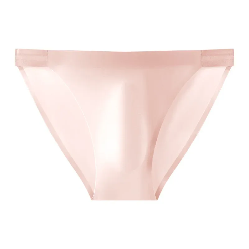 Seamless Quick Drying Men Briefs Underwear Solid Color Ice Silk Light AndThin Underpants Sexy Breathable 3D Pouch Panties Undies — image 25