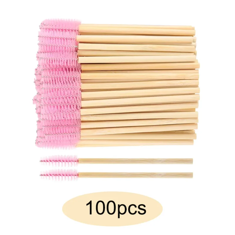 50/100/300/500db Szemöldök szempilla kefék Szempilla orsók Szempillaspirál pálcák Applikátor szempilla meghosszabbításhoz Smink eszköz LAUKISS