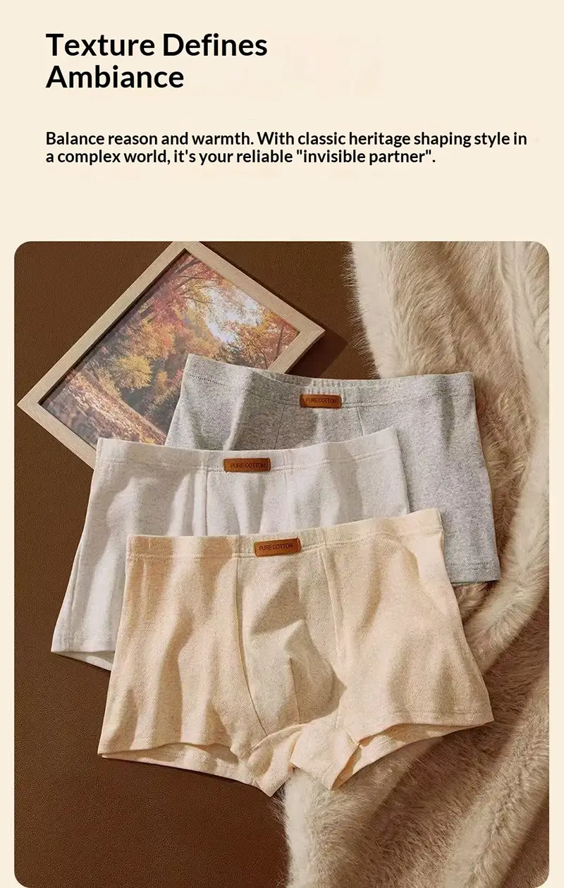 1Pcs Men's Jacquard Underwear Solid Colorful Cotton Boxer Briefs Plus Size 6XL Breathable Comfortable Lingerie Sexy Panties 3256812989647822 — image 11
