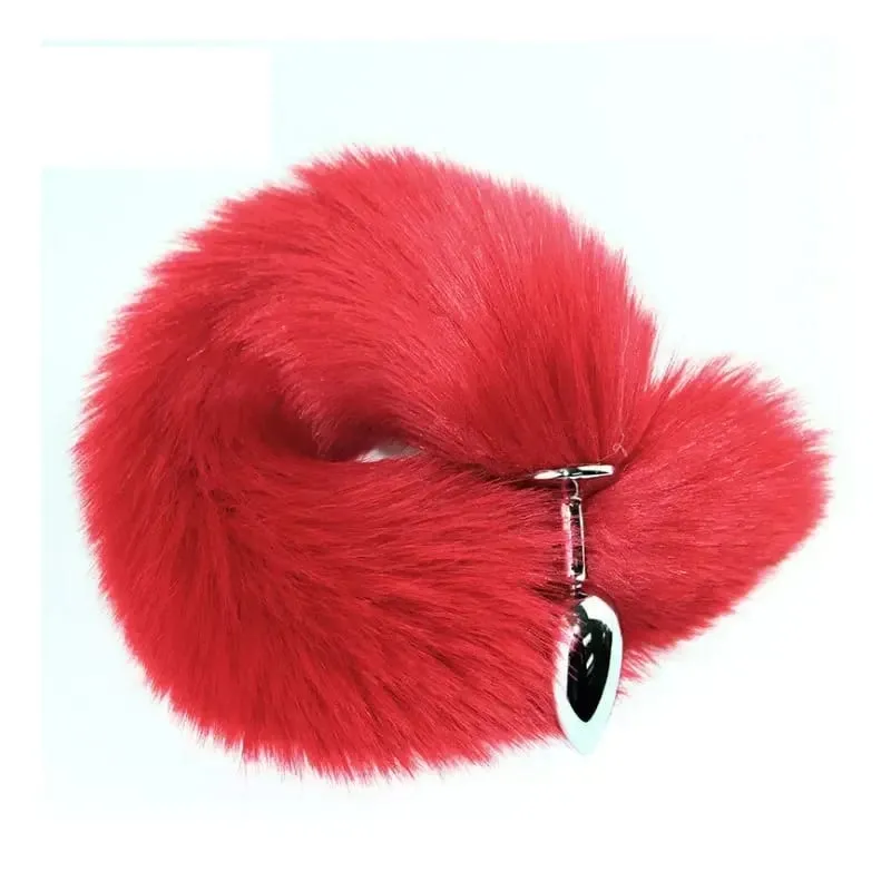 Sex Sm Props Metal Anal Plug Solid Color Fox Tail Anal Plug Backyard Development Training Plug Anal Toys Expand The Anus — image 4