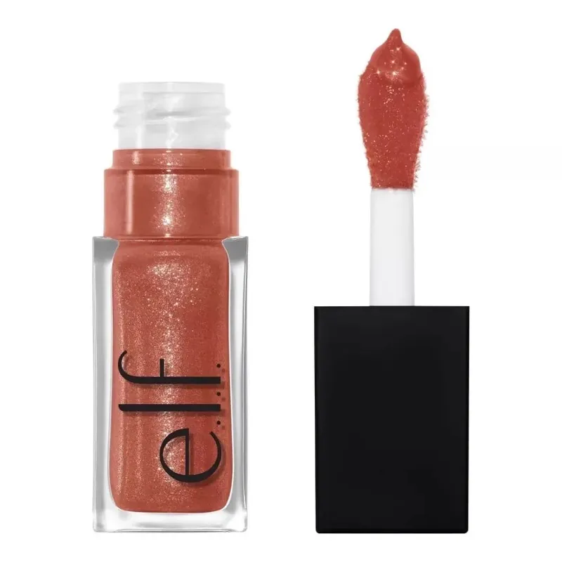 ELF Fashion Makeup Cosmetics Liquid Foundation Concealer וליפ גלוס מבהיר עם אורות מהבהבים Lip Oil Glossy Finish