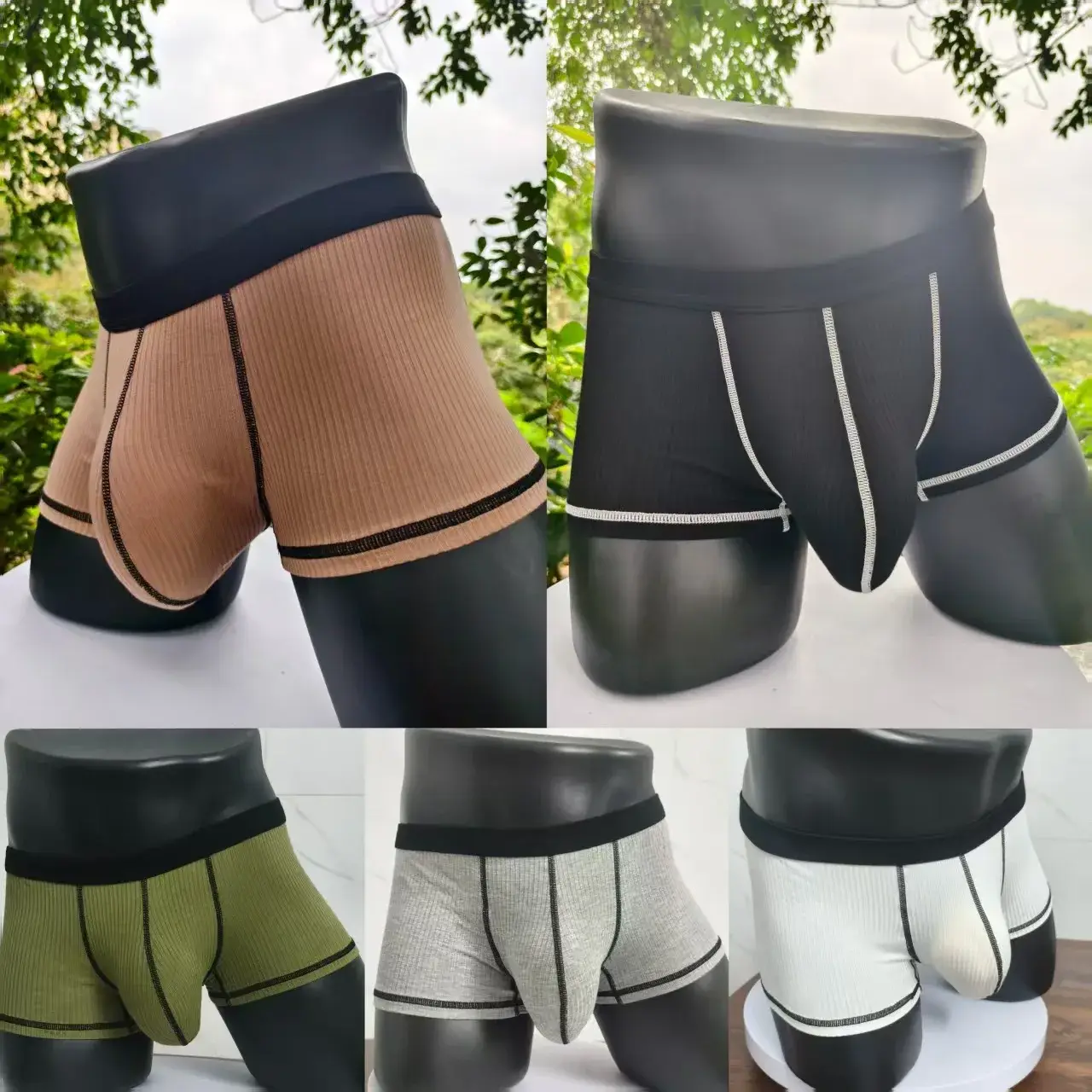 Men's boxer shorts with high elasticity and large pockets, fashionable men's shorts — image 6