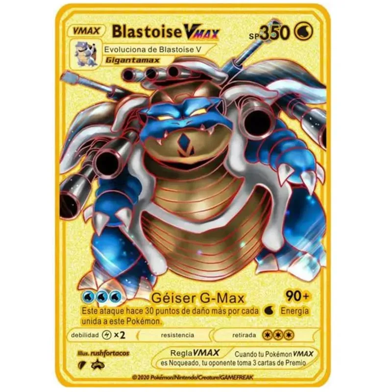 Αγγλική έκδοση Pokemon Metal Card Anime Figure Pikachu Charizard Mewtwo Battle Trading Game Collection Cards Model Toy Gifts — image 6