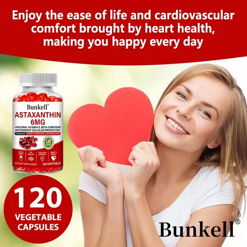 Astaxanthin Capsules - Promotes Cardiovascular Health and Accelerates Metabolism supporting Eye Joint & Skin Health — image 2