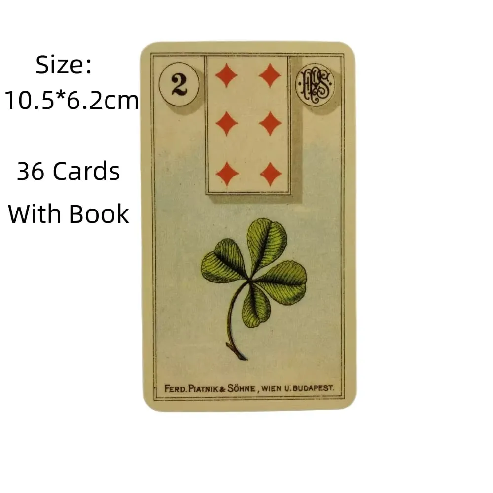 36 כרטיס אמנות בצבע מלא חיזוי טארוט טבלאו Grand Tableau Lenormand בד Grand Tableau Leno — image 4