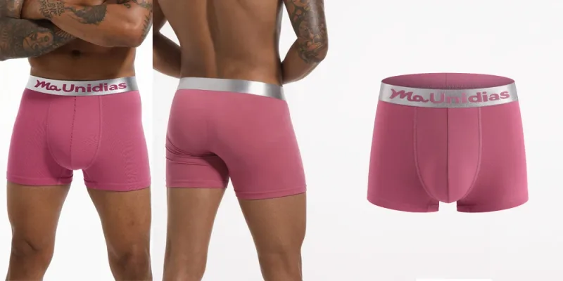 8pcs Bamboo Fiber Boxer Briefs White Men's Panties Letter Waistband Underwear Man Boxers Solid Color Boxershorts Men Underpants