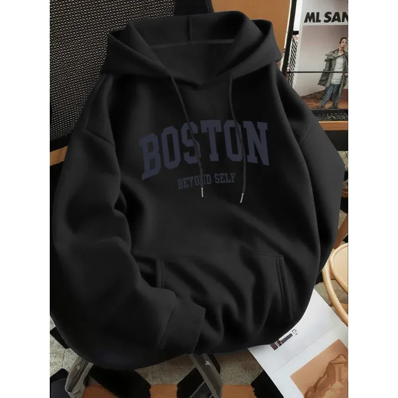 2026 New Men's Loose Hoodie Thin Spring Autumn Versatile Casual No Pilling Fade Resistant — image 5