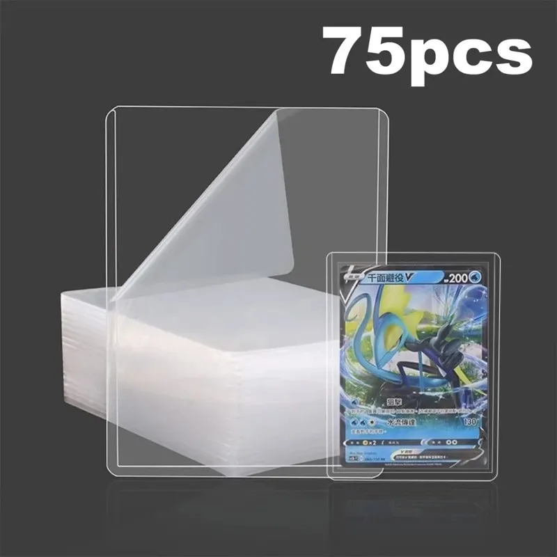 25-150 Chiếc Thẻ Cứng Holdre Với Màng Bảo Vệ Thẻ Tay Chống Trầy Xước Bảo Vệ Phù Hợp Với Yugioh Pokemon Bóng Chày thẻ Thể Thao