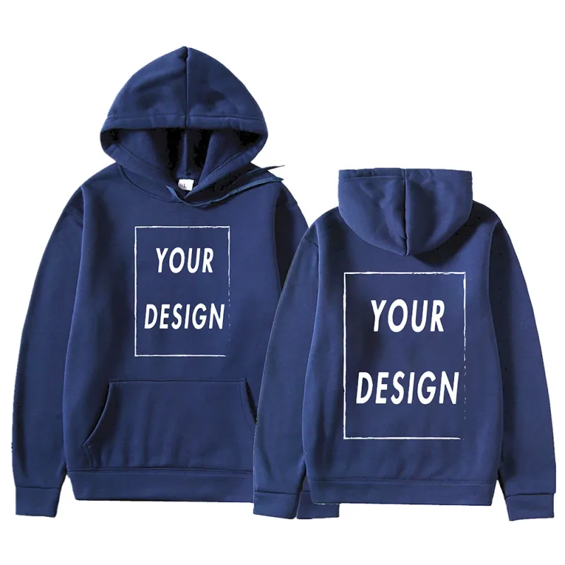 Il tuo logo/immagine del marchio di design personalizzato personalizzato ovunque uomo donna felpa con cappuccio fai da te felpa con cappuccio casual moda nuova — image 2