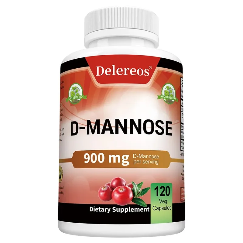 Βιολογική D-Mannose 900 mg ανά μερίδα 120 κάψουλες Υποστηρίζει σθεναρά τον καθαρισμό του ουροποιητικού συστήματος στις γυναίκες και την υγεία του προστάτη στους άνδρες