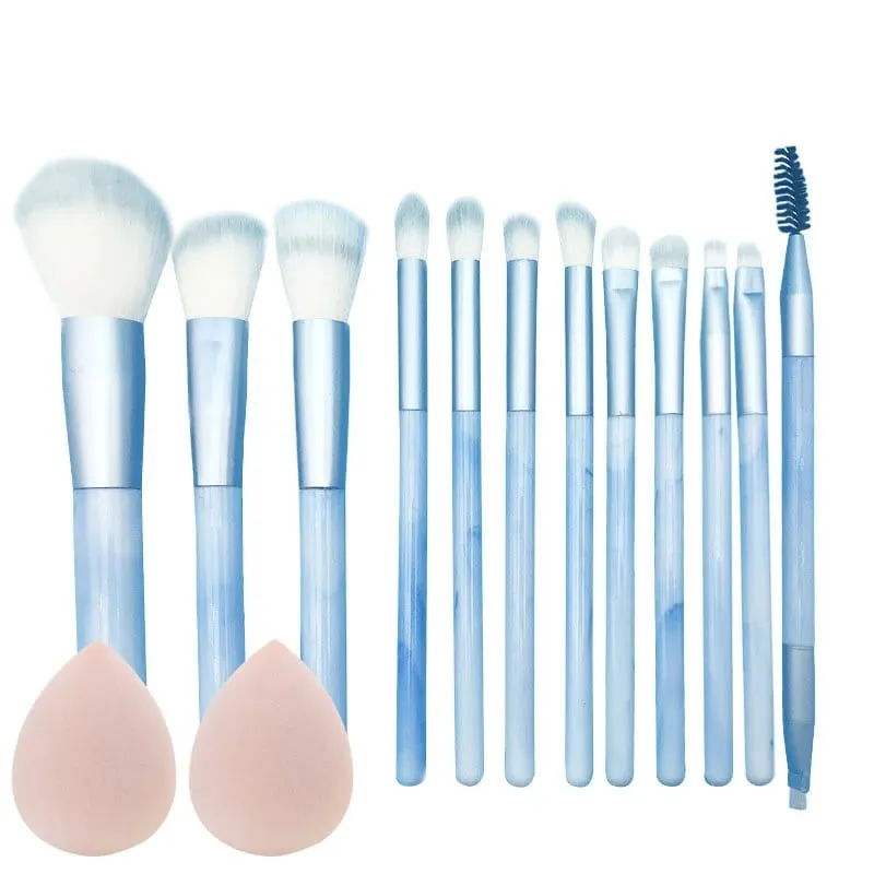 10/14 Stuks Make-Up Kwasten Set Oogschaduw Foundation Vrouwen Cosmetische Losse Poeder Blush Super Zachte Blending Make Up Borstel beauty Tool