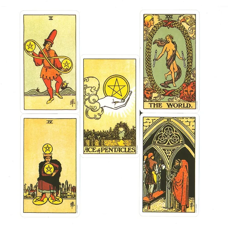 10,3*6cm Original Rider Waite Tarot Deck 78 Pcs Cards for Bbeginners Classic Edition — image 4