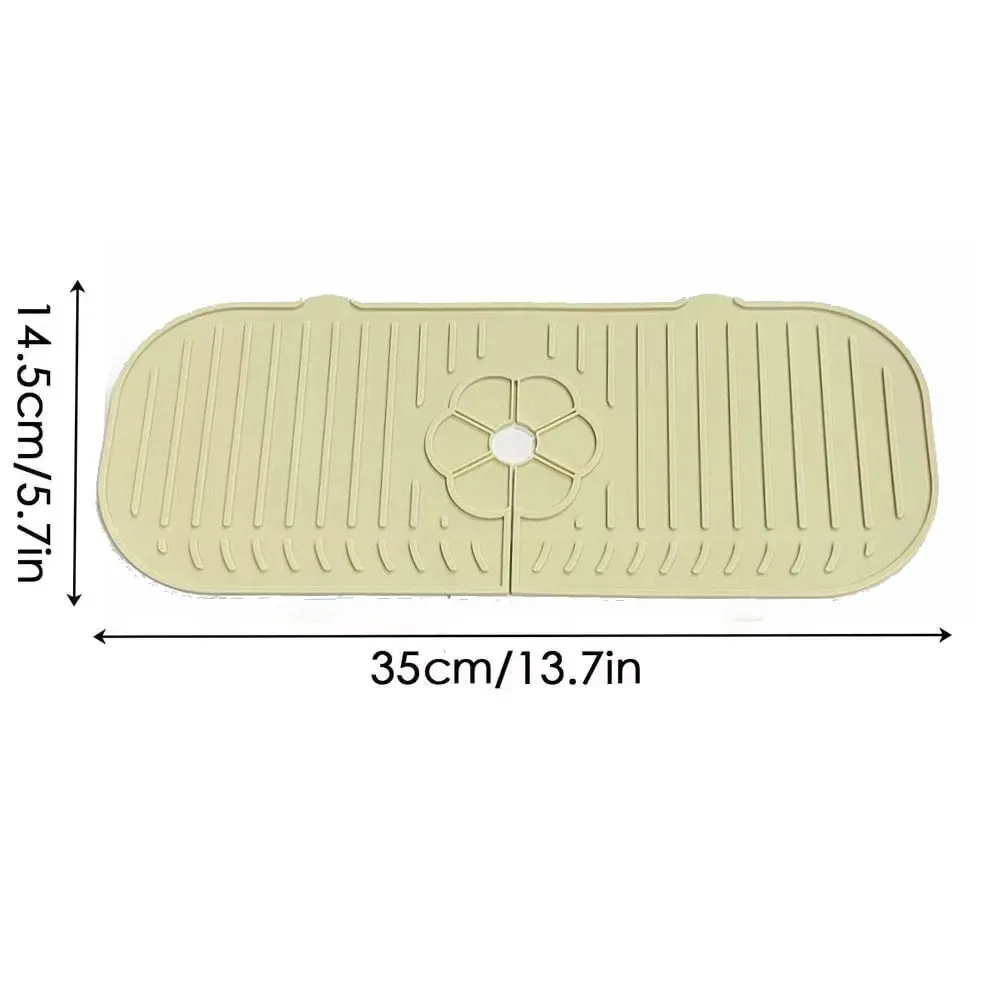 Βρύση κουζίνας Splash Pad σιλικόνης νεροχύτης Baucet Splash Guard Mat σφουγγάρι πάγκου αποστράγγισης Πάγκος προστασίας για συσκευές μπάνιου κουζίνας