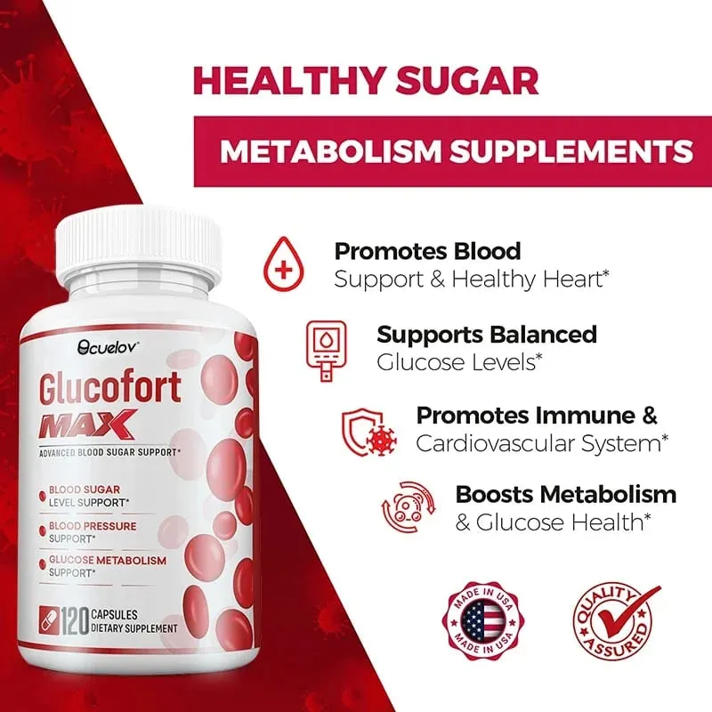 All-natural Blood Sugar Support Supplement Balances Blood Sugar Blood Pressure Glucose Metabolism Non-GMO Gluten-free