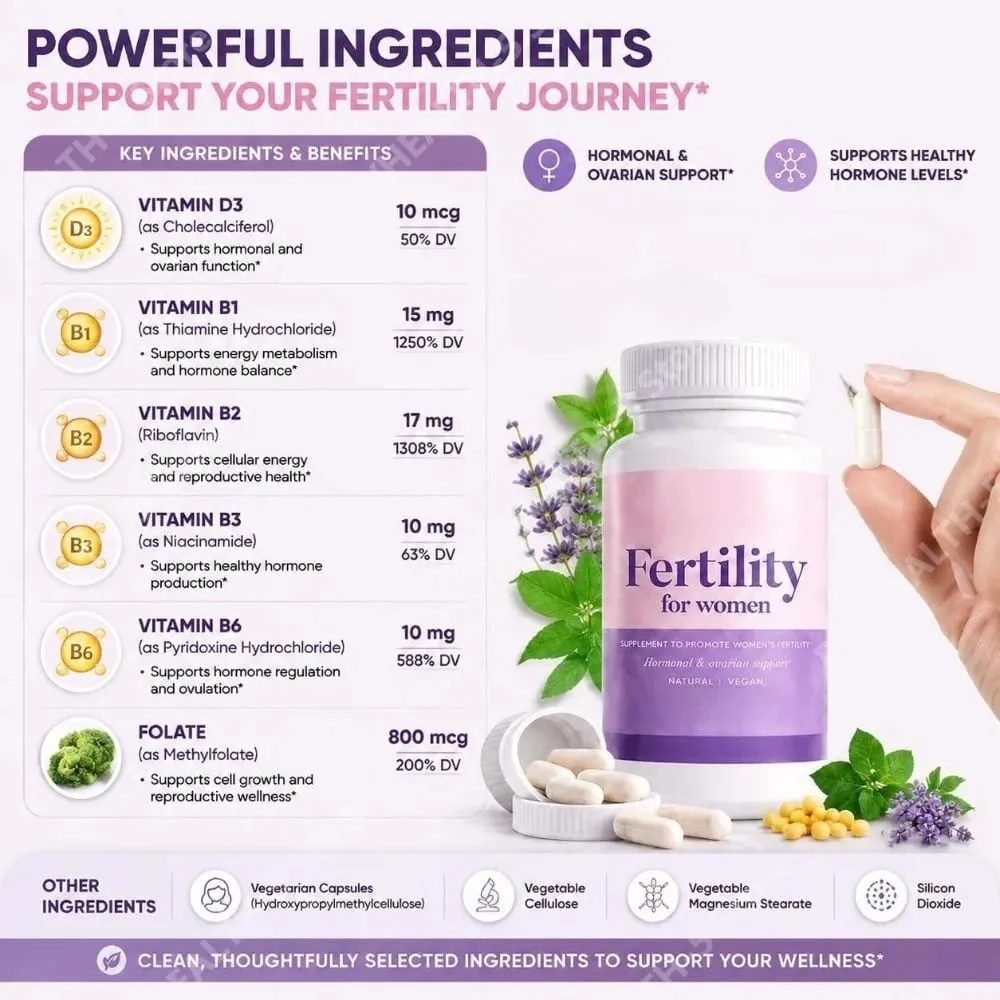 Κάψουλες γονιμότητας για γυναίκες Myo Inositol με Methylfolate & Πολυβιταμίνες Ορμονική & Υποστήριξη Ωοθηκών Υγιεινή Ωορρηξία 60 Cts — image 5