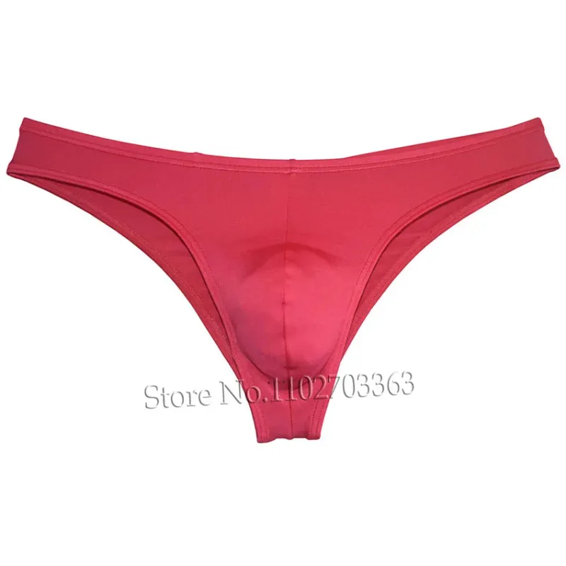 Men's Bikini Briefs Triangle Underwear Pucker Back Micro Briefs Elastic Shiny Summer Low Rise Beach Briefs Sexy Silky Smooth — image 7