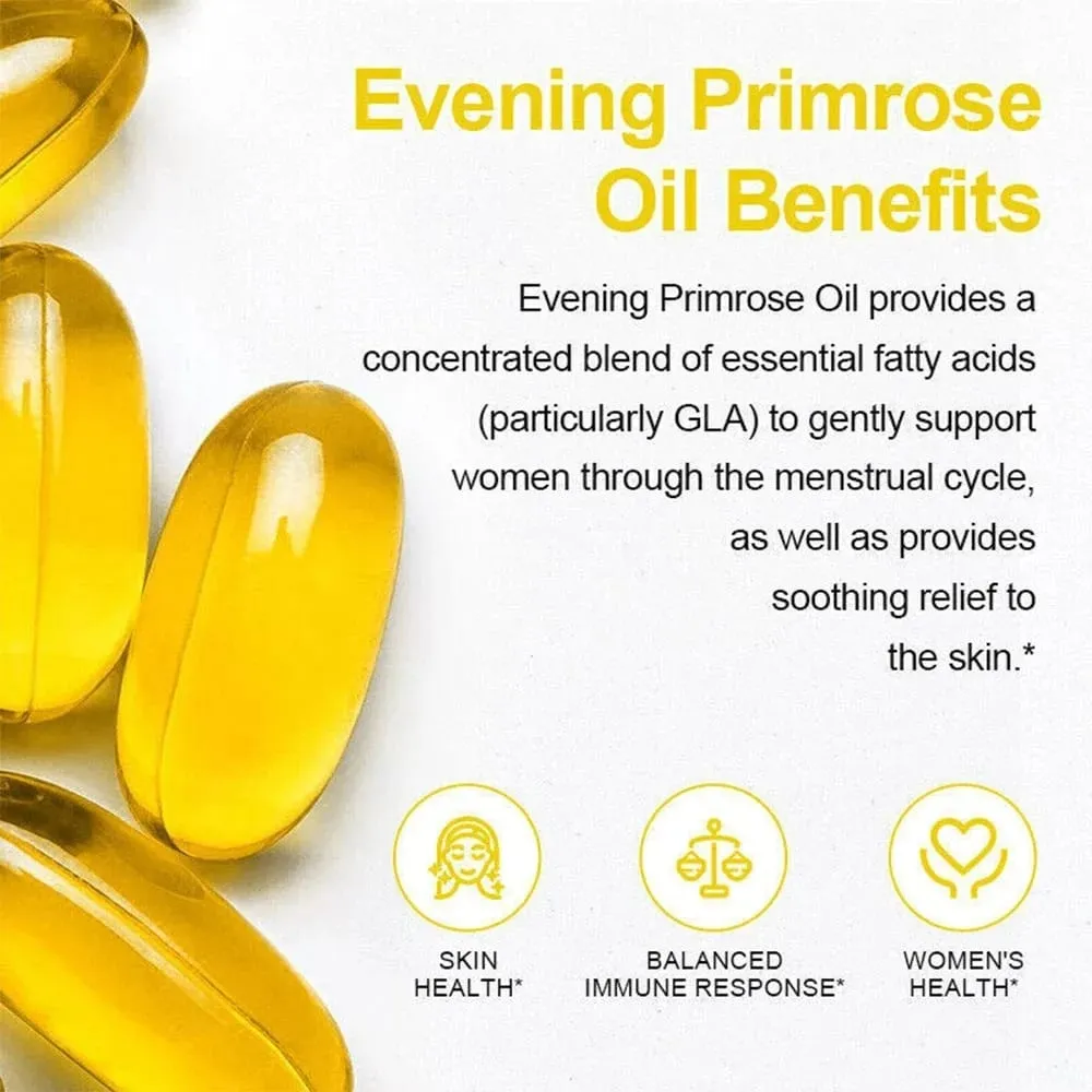 Evening Primrose Oil - Anti-oxidation Bone Strengthening Immunity Enhancement Endocrine Health Improvement — image 5