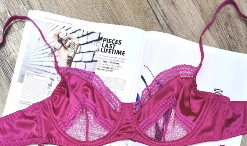 Παριζιάνικο Σετ Εσώρουχα | Chantilly Lace & Mesh Cutouts | Υποστήριξη EU 85B | Αβίαστα γαλλικά σέξι σουτιέν αδυνατίσματος — image 13