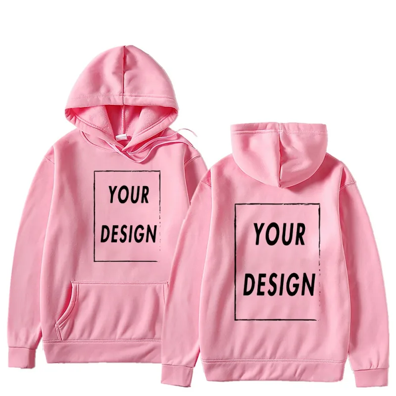 Il tuo logo/immagine del marchio di design personalizzato personalizzato ovunque uomo donna felpa con cappuccio fai da te felpa con cappuccio casual moda nuova — image 4
