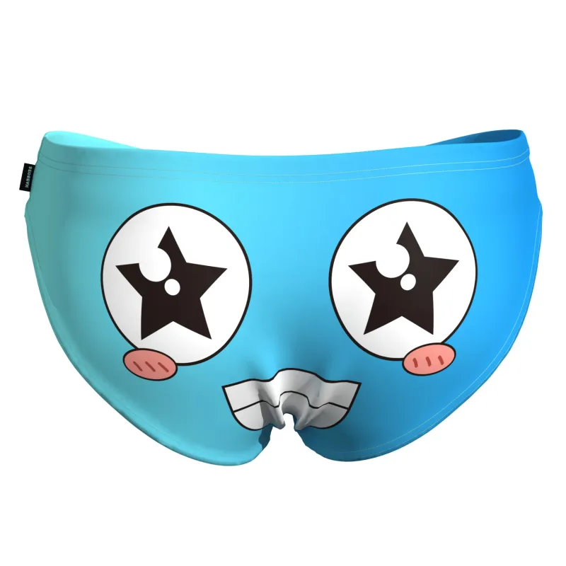 Men's Low Waist Briefs Breathable Gradual Cartoon Print Underwear Sexy Triangle Pants for Men — image 4