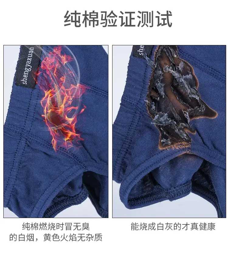 5Pcs/Lot Cotton Underpants for Men Briefs Male Underwear Knickers Panties Pant Shorts Sexy Undies in Sizes XL to 6XL — image 10