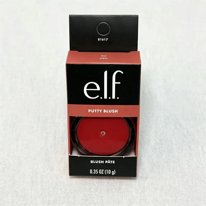 Elf Putty Blush Single Matte Cream Blush Dual-Use as Cream Eyeshadow Natural Soft Tone for Effortless Everyday Facial Makeup