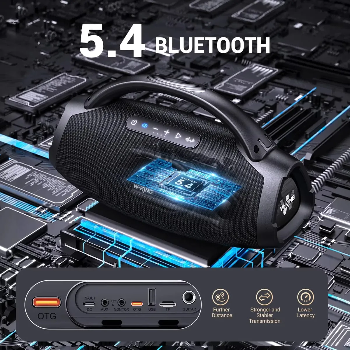 X20S Φορητά ηχεία Bluetooth 280W Stormbox Power με Subwoofer Ipx7/Είσοδος κιθάρας/Σύνδεση TWS σε εξωτερικό χώρο — image 3