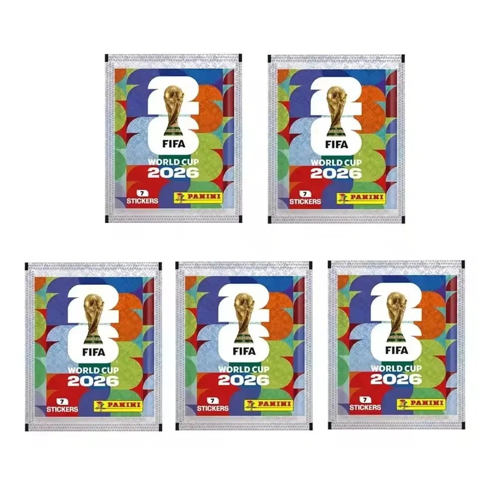 Σετ συλλεκτικών αυτοκόλλητων Panini Παγκόσμιο Κύπελλο FIFA 2026 με ασορτί άλμπουμ 50 πακέτα 7 αυτοκόλλητα το καθένα Σύνολο 350 για λάτρεις των σπορ