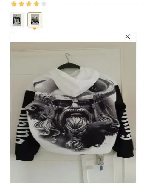 Sweat à capuche pour hommes, motif de tatouage d'aigle Vikings imprimé en 3D, mode décontractée, Harajuku Hip Hop, automne et hiver, surdimensionné, 2024