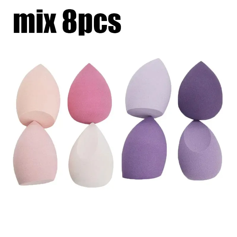 4/8/16 τμχ Σετ καλλυντικών σφολιάτας Beauty Egg Wet and Dry Dual-use Egg Makeup Foundation Sponge Air Cushion Puff Soft Makeup Tools
