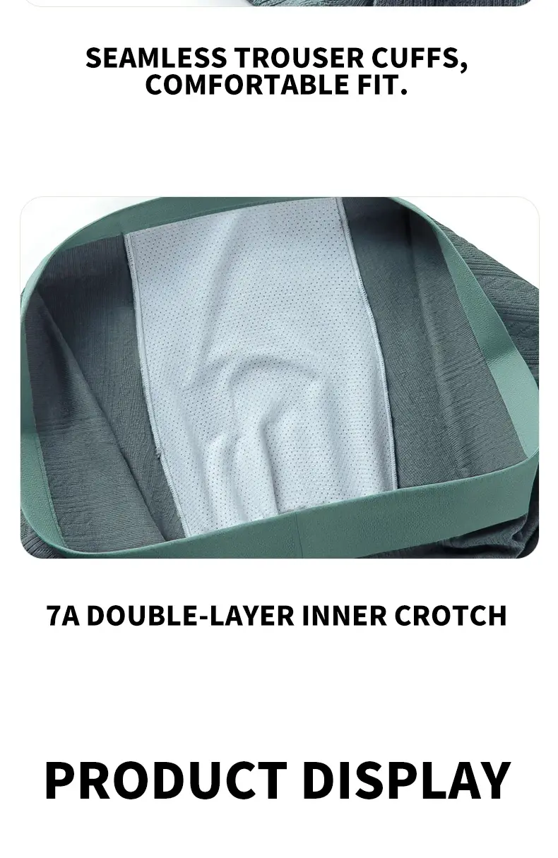MiiOW 3Pcs Cotton Jacquard Fabric Men Boxershorts 7A Antibacterial Crotch Mens Panties Soft Comfortable Man Underwear Underpants
