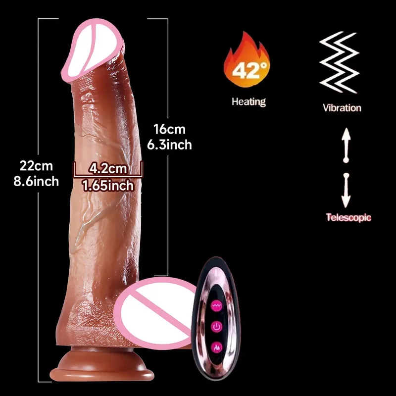 Ρεαλιστική δόνηση Dildos για γυναίκες Αυνανισμός πρωκτικό βύσμα διείσδυσης πρωκτικού ώθησης πέους Dildo δονητής σέξι παιχνίδια για ενήλικες