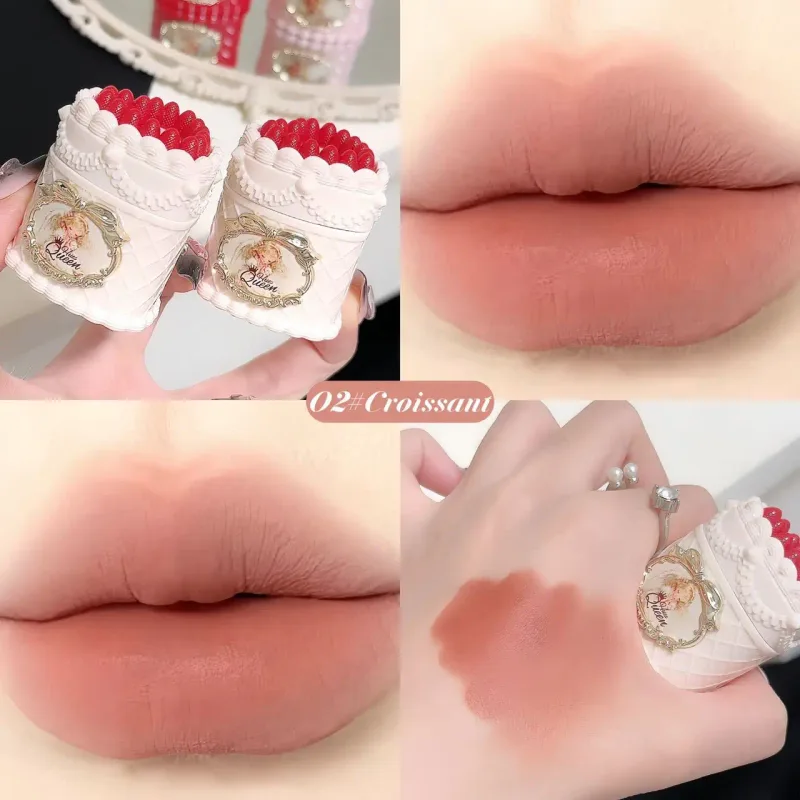 Διακόσμηση κέικ Velvet Lip Mud Matte Finish Αντικολλητικό Κύπελλο κραγιόν μακράς διαρκείας για καθημερινό μακιγιάζ και πάρτι — image 8