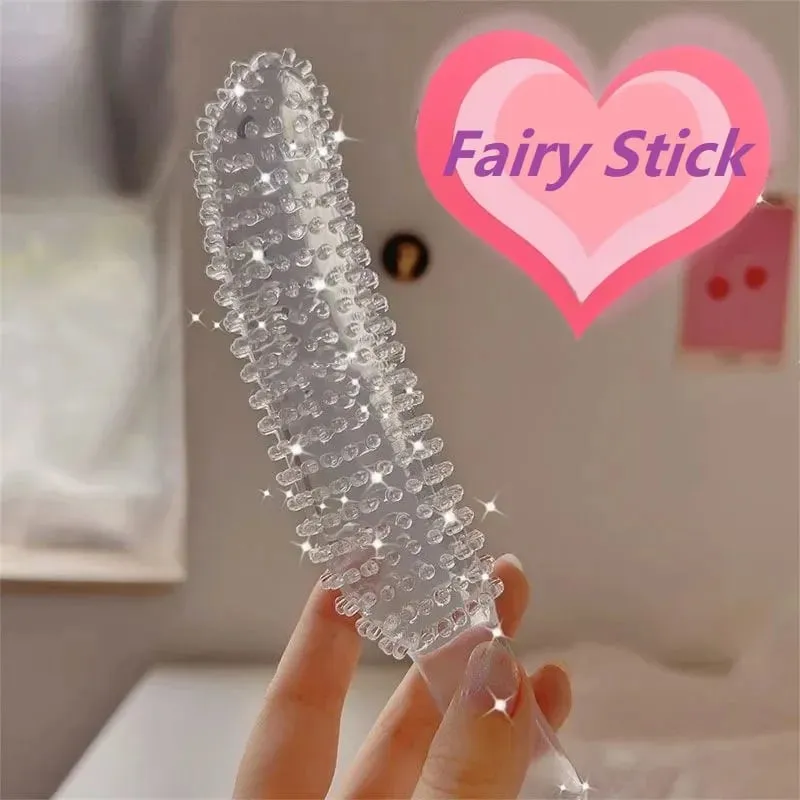 Fairy Stick Malaking Granule mace Malambot na malinaw na Penis Anal Plug Butt Plug Sex Toys Para sa Lalaki Babae Mag-asawa Vaginal At Anal Stimulation — image 2